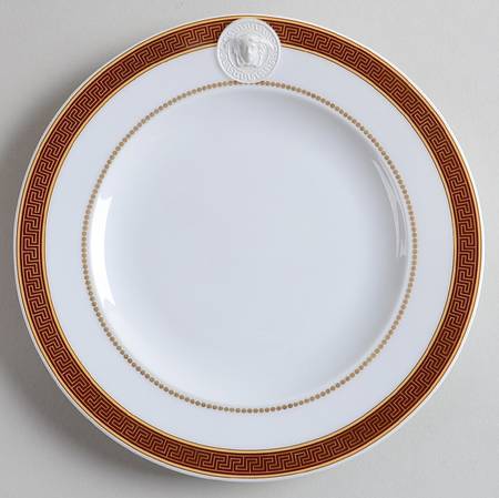 Medaillon Meandre Marron Bread & Butter Plate