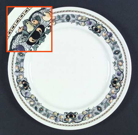 Apple Border Dinner Plate
