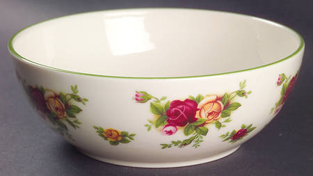 Old Country Roses Cream (Green Trim) 6" All Purpose Bowl
