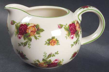 Old Country Roses Cream (Green Trim) Creamer