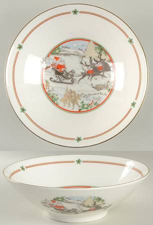 Sleighride 9" Round Vegetable Bowl