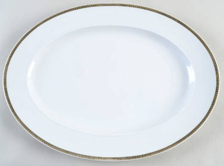 Medaillon Meandre D'Or 16" Oval Serving Platter