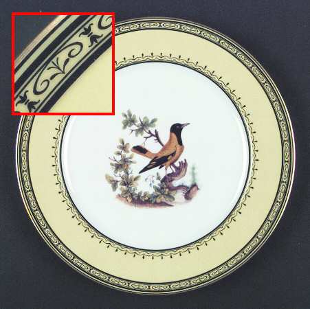 King's Garden Yellow Dinner Plate