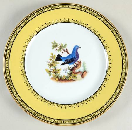 King's Garden Yellow Dinner Plate