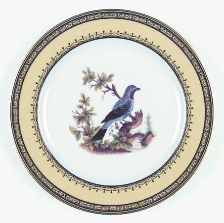 King's Garden Yellow Salad Plate by Royale (France)