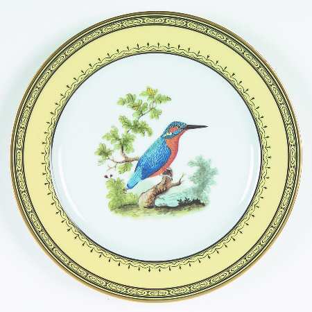 King's Garden Yellow Salad Plate