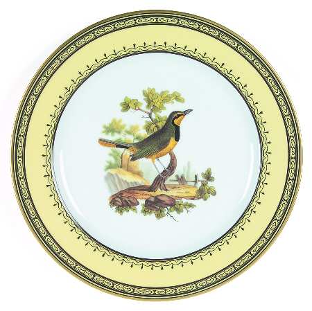 King's Garden Yellow Salad Plate