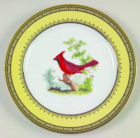 King's Garden Yellow Salad Plate
