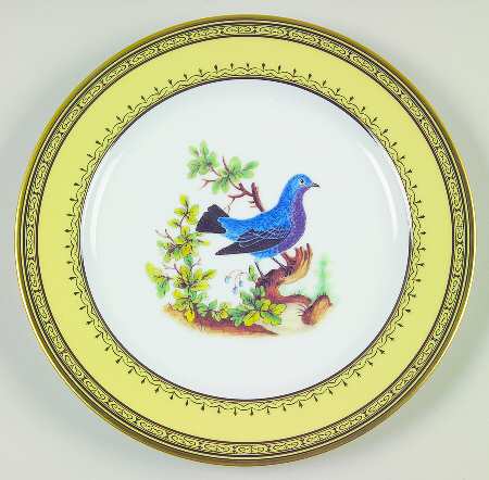 King's Garden Yellow Salad Plate