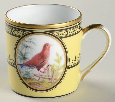King's Garden Yellow Flat Demitasse Cup