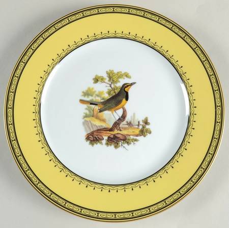 King's Garden Yellow Dinner Plate