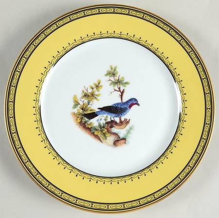 King's Garden Yellow Dinner Plate