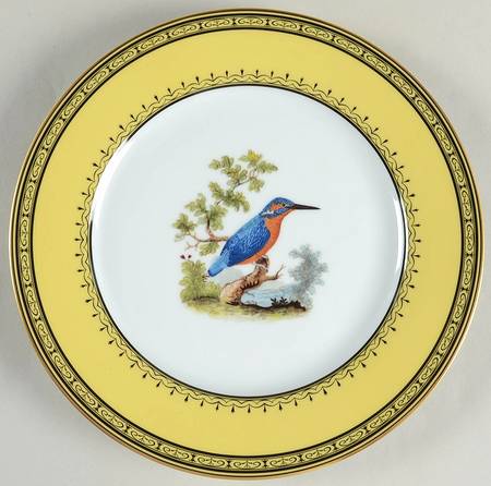King's Garden Yellow Dinner Plate