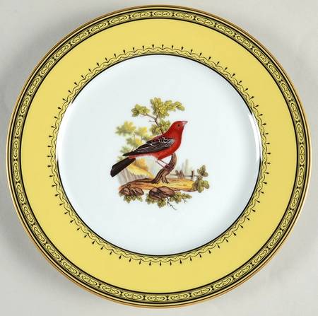King's Garden Yellow Dinner Plate