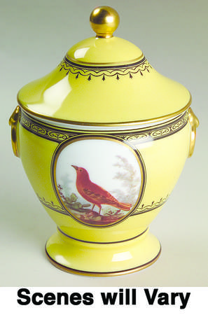 King's Garden Yellow Sugar Bowl & Lid