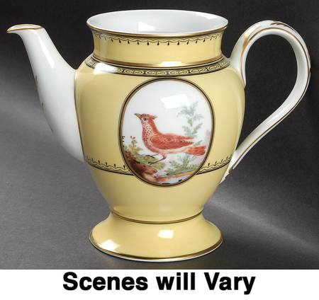 King's Garden Yellow Coffee Pot No Lid