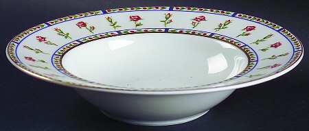 Histoire De Roses Rim Soup Bowl