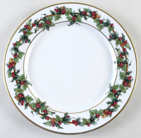The Holly and The Ivy Cake Plate