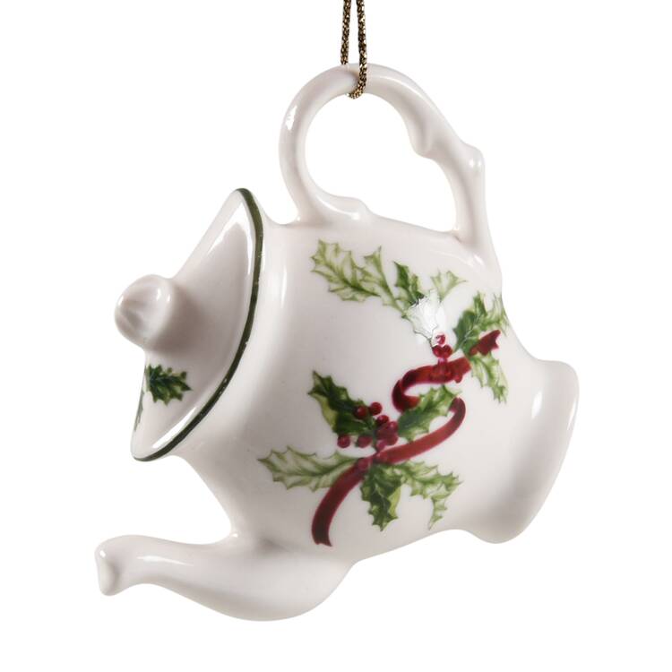 The Holly and The Ivy Teapot Ornament