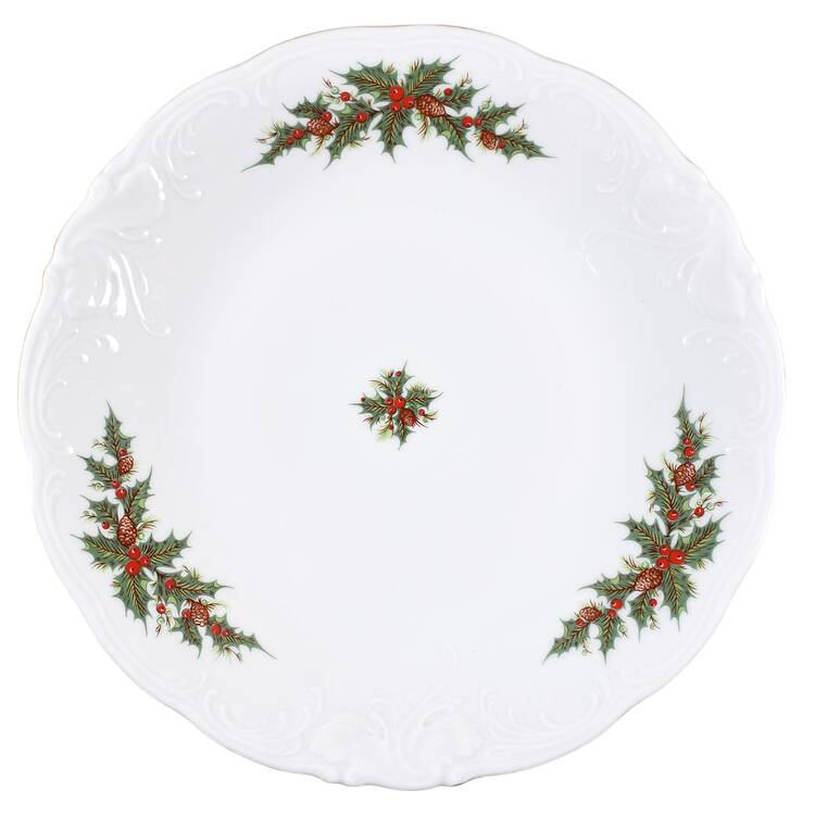 Holiday Holly Underplate for Tureen