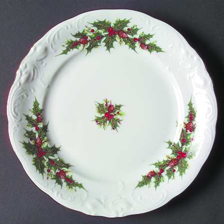 Holiday Holly Bread & Butter Plate