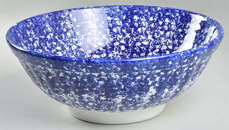 Sponge Blue 12" Large Salad Serving Bowl