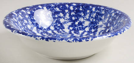 Sponge Blue Rim Soup Bowl