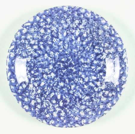 Sponge Blue Salad Plate