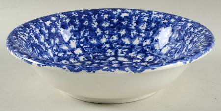 Sponge Blue Coupe Soup Bowl