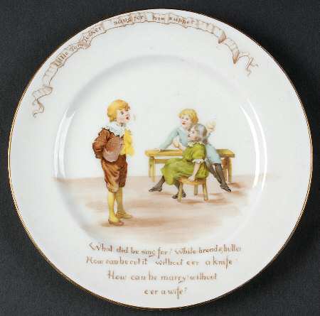 Nursery Rhymes A Salad Plate
