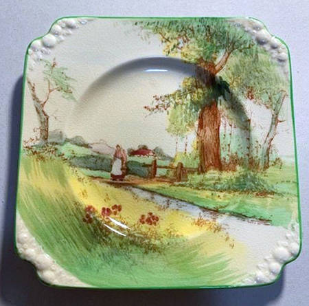 Springtime Square Bread & Butter Plate