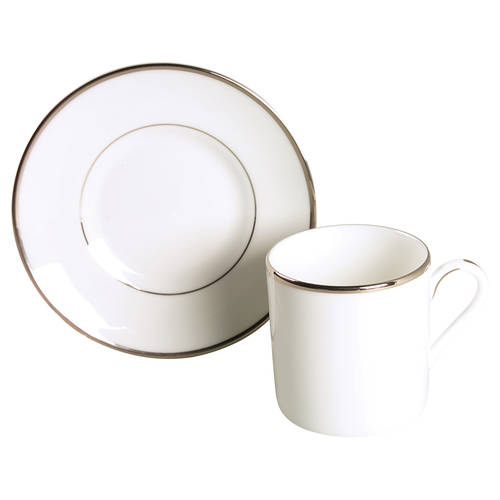Monaco Flat Demitasse Cup & Saucer Set