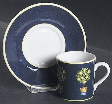 Carmina Flat Demitasse Cup & Saucer Set