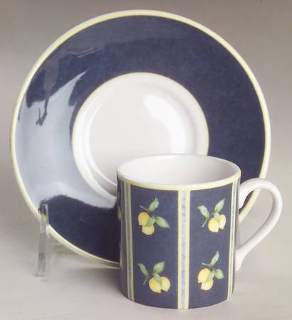 Carmina Flat Demitasse Cup & Saucer Set