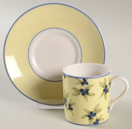 Carmina Flat Demitasse Cup & Saucer Set