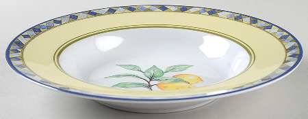 Carmina Large Melamine Rim Soup Bowl