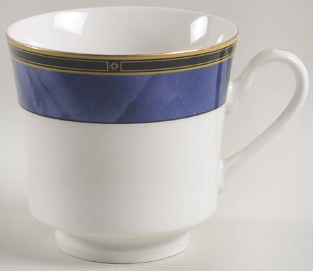 Blue Garland Footed Cup