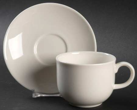 Silhouette (Expressions) Flat Cup & Saucer Set