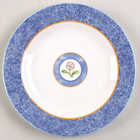 Denim Daisy Salad Plate