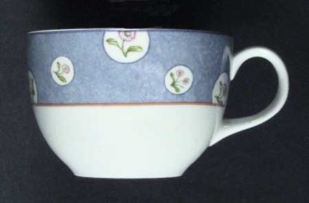 Denim Daisy Flat Cup