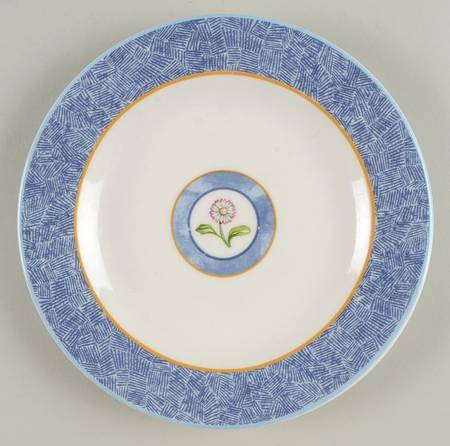 Denim Daisy Salad Plate