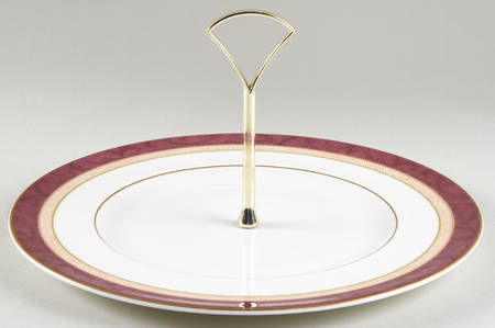 Rosewood Round Serving Plate with Handle (DP)