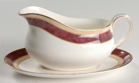 Rosewood Gravy Boat & Underplate