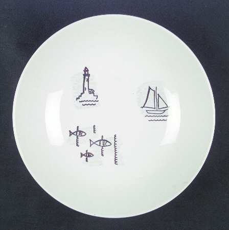 Seafare 9" Round Vegetable Bowl