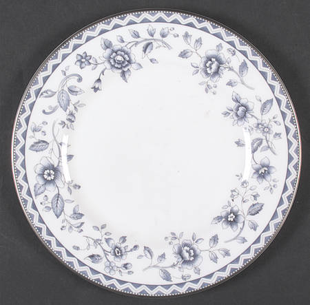 Josephine Platinum Accent Luncheon Plate
