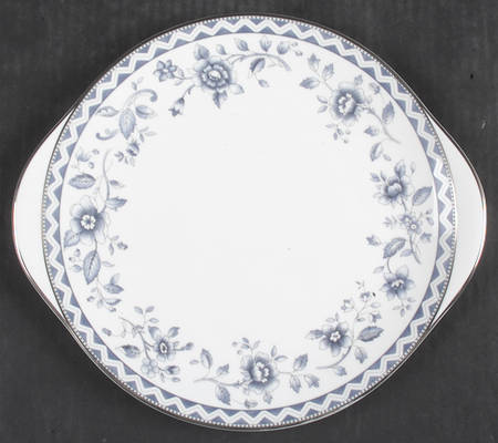 Josephine Platinum Handled Cake Plate