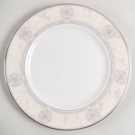 Naples Platinum Accent Luncheon Plate