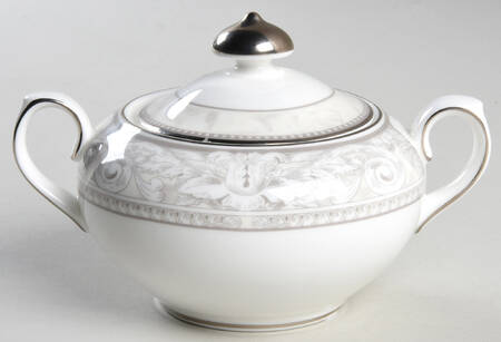 Naples Platinum Sugar Bowl & Lid