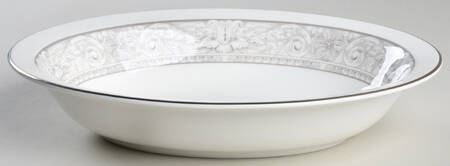 Naples Platinum 10" Oval Vegetable Bowl