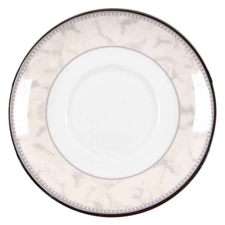 Naples Platinum Saucer for Flat Demitasse Cup
